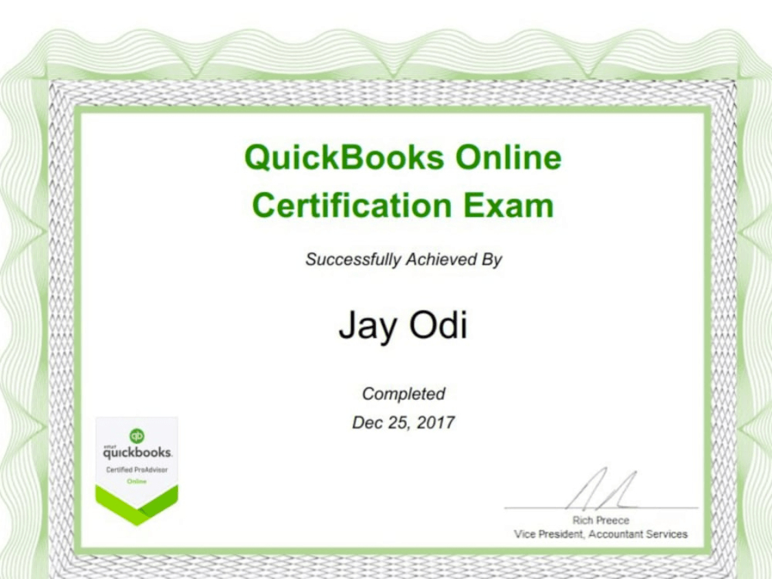 QuickBooks Online Certification